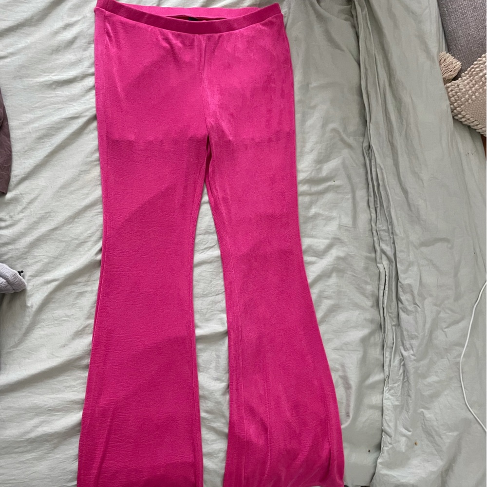 Hot pink bell bottoms
